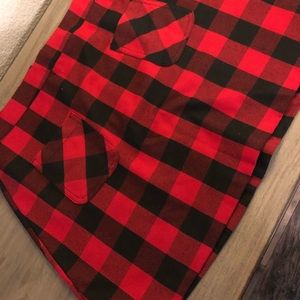 Lumberjack flannel A-line skirt like new